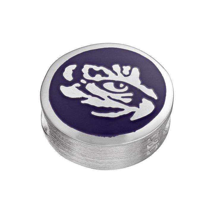 Fiora Sterling Silver Lsu Tigers Bead, Women's, Multicolor