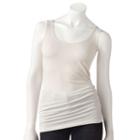 Women's Rock & Republic&reg; Seamless Tank, Size: Small, White