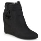 Journee Collection Gia Women's Wedge Ankle Boots, Girl's, Size: 11, Black