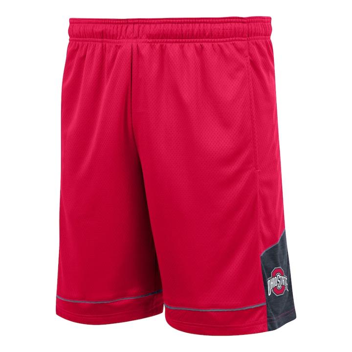 Men's Ohio State Buckeyes Qualifier Shorts, Size: Medium, Brt Red