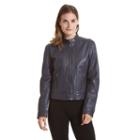 Women's Excelled Leather Scuba Jacket, Size: Xl, Blue