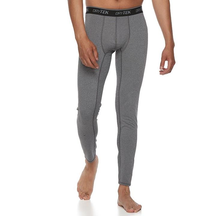 Men's Tek Gear&reg; Base Layer Tights, Size: Xl, Grey