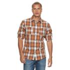 Men's Urban Pipeline&reg; Workwear Button-down Shirt, Size: Xxl, Med Brown