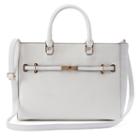 Instyle Lock Front Tote, Women's, White