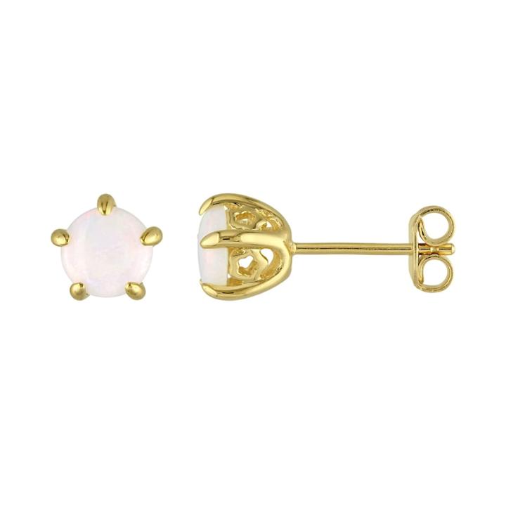 Stella Grace Laura Ashley Sterling Silver Opal Stud Earrings, Women's, White