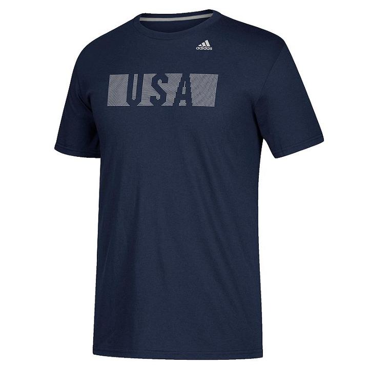 Men's Adidas Usa Tee, Size: Medium, Blue (navy)
