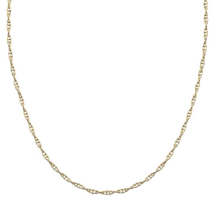 10k Gold Chain Necklace, Women's, Size: 20, Yellow