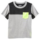 Boys 4-12 Oshkosh B'gosh&reg; Colorblock Pocket Tee, Size: 8, Light Grey