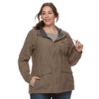 Plus Size Columbia Cultus Lake Hooded Anorak Jacket, Women's, Size: 1xl, Med Brown