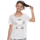 Juniors' Her Universe Star Wars Lightsaber Strappy Tee, Teens, Size: Xs, White
