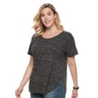 Plus Size Sonoma Goods For Life&trade; Easy Tee, Women's, Size: 2xl, Black