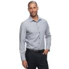 Big & Tall Apt. 9&reg; Slim-fit Stretch Button-down Shirt, Men's, Size: 3xb, Med Grey