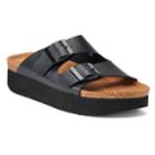 So&reg; Goldfish Women's Footbed Sandals, Size: Medium (8), Black