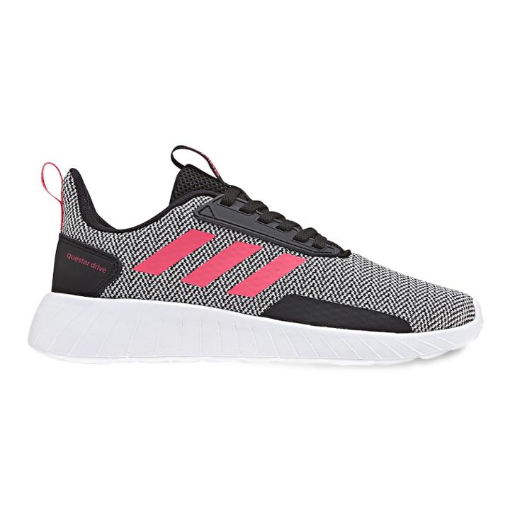 Adidas Questar Drive Girls' Sneakers, Size: 4, Black