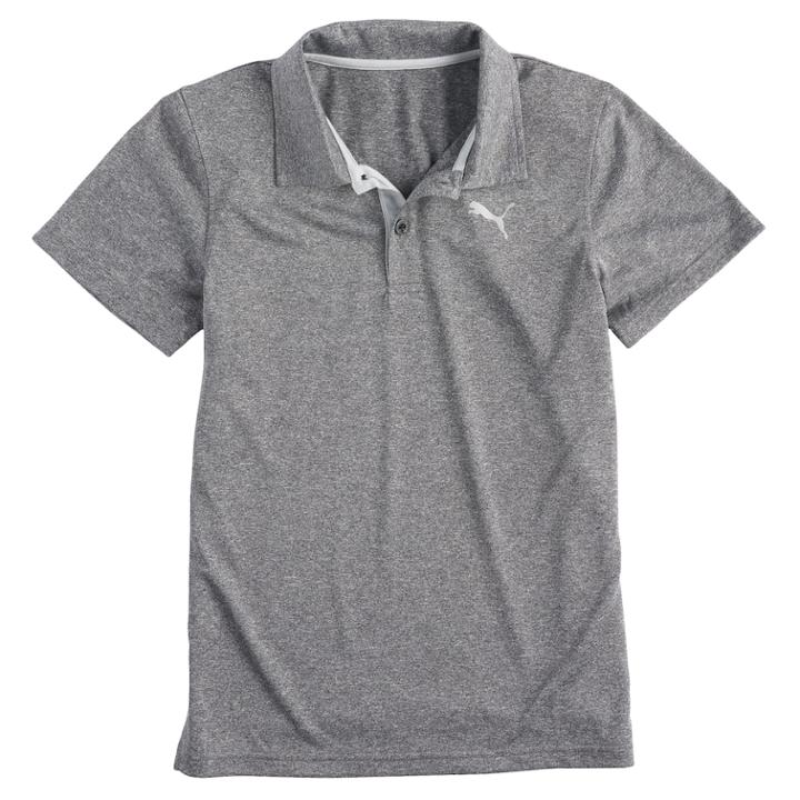 Boys 8-20 Puma Heathered Peformance Polo, Size: Medium, Oxford