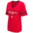 Women's Campus Heritage Rutgers Scarlet Knights Fair Catch Football Tee, Size: Large, Red Other