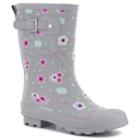 Western Chief Joyful Jars Women's Waterproof Rain Boots, Size: 8, Med Grey