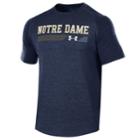 Men's Under Armour Notre Dame Fighting Irish Long Line Tee, Size: Medium, Blue (navy)