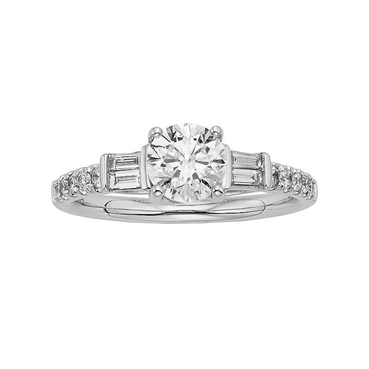 Igl Certified Colorless Diamond Engagement Ring In 18k White Gold (1 1/4 Ct. T.w.), Women's, Size: 8.50
