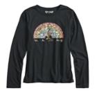 Girls 7-16 & Plus Size Mudd&reg; Long Sleeve Graphic Tee, Size: 16 1/2, Black