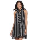 Juniors' Candie's&reg; Choker Tie-neck Shift Dress, Teens, Size: Medium, White