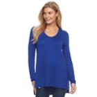 Women's Apt. 9&reg; High-low Tunic, Size: Xxl, Dark Blue