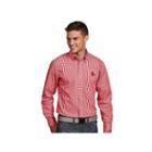 Men's Antigua Boston Red Sox Associate Plaid Button-down Shirt, Size: Xxl, Dark Red