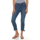 Petite Gloria Vanderbilt Alexandra Lace-up Ankle Jeans, Women's, Size: 10 Petite, Light Blue