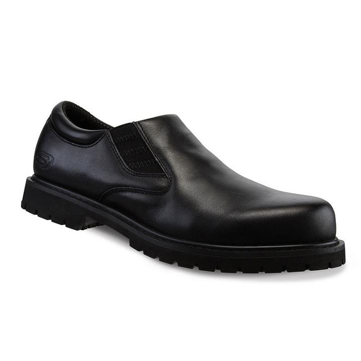 Skechers Work Relaxed Fit Cottonwood Goddard Men's Slip-resistant Work Shoes, Size: 12, Grey (charcoal)