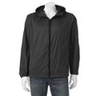 Big & Tall Hemisphere Packable Hooded Rain Jacket, Men's, Size: 3xl Tall, Black