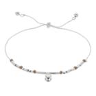 Lc Lauren Conrad Beaded Adjustable Friendship Bracelet, Women's, Silver