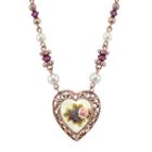 1928 Heart Necklace, Women's, Multicolor
