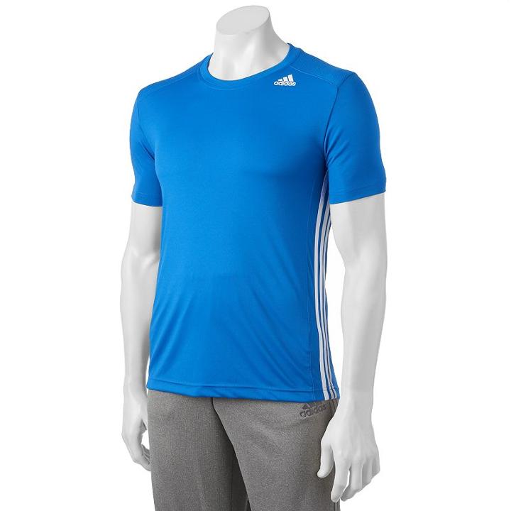 Big & Tall Adidas Climacool All World Performance Tee, Men's, Size: L Tall, Blue