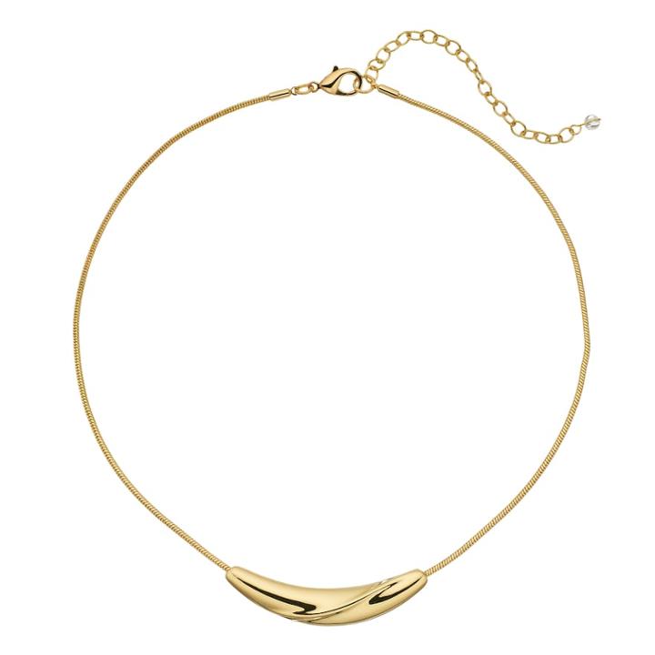 Napier Gold Tone Curved Bar Necklace, Women's