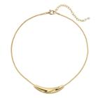 Napier Gold Tone Curved Bar Necklace, Women's