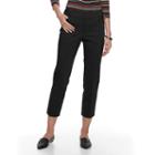 Women's Dana Buchman Ankle Pants, Size: 8, Black