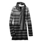 Girls 7-16 It's Our Time Marled Ombre Sweater Tunic With Scarf, Girl's, Size: Small, Grey Other