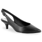 Easy Street Faye Women's Slingback Heels, Size: 6.5 Wide, Black