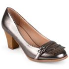 Journee Collection Nora Women's Loafer Pumps, Girl's, Size: Medium (8.5), Grey