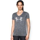 Women's Under Armour Tech Twist Short Sleeve Graphic Tee, Size: Medium, Black