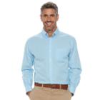 Men's Croft & Barrow&reg; True Comfort Classic-fit Stretch Button-down Shirt, Size: Large, Brt Blue