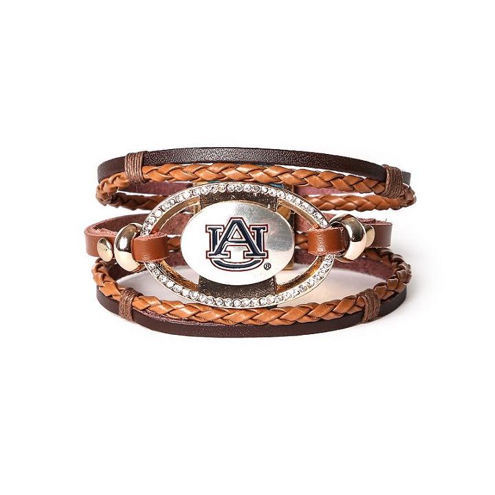 Women's Auburn Tigers Bracelet Set, Brown