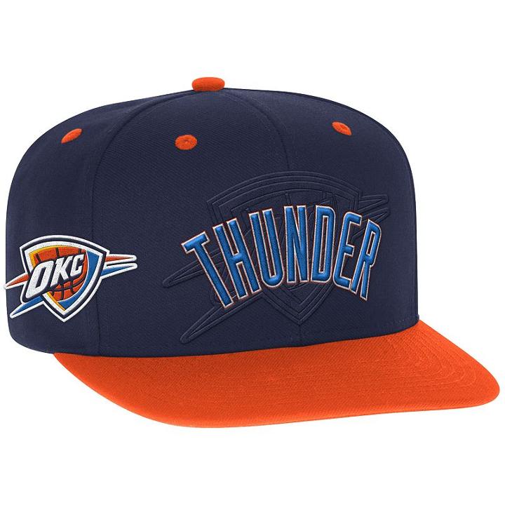 Men's Adidas Oklahoma City Thunder Draft Snapback Cap, Multicolor