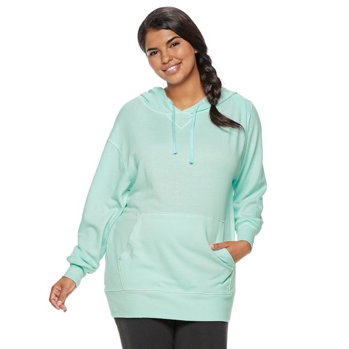 Juniors' Plus Size So&reg; Oversized Sweatshirt, Teens, Size: 1xl, Light Blue
