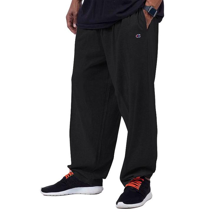 Big & Tall Champion Solid Lounge Pants, Men's, Size: Xl Tall, Black