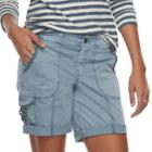 Women's Sonoma Goods For Life&trade; Utility Shorts, Size: 8, Light Blue
