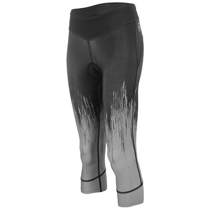 Women's Canari Splatter Capri Padded Cycling Tights, Size: Small, Black