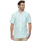 Big & Tall Haggar Regular-fit Button-down Camp Shirt, Men's, Size: 3xb, Med Blue