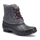 Western Chief Women's Quilted Water Resistant Duck Rain Boots, Size: Medium (10), Grey