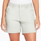 Women's Gloria Vanderbilt Violet Twill Shorts, Size: 6, Lt Green